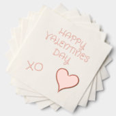 バレンタインデーのハート 箔ナプキン (インサイチュ (積み重ね))