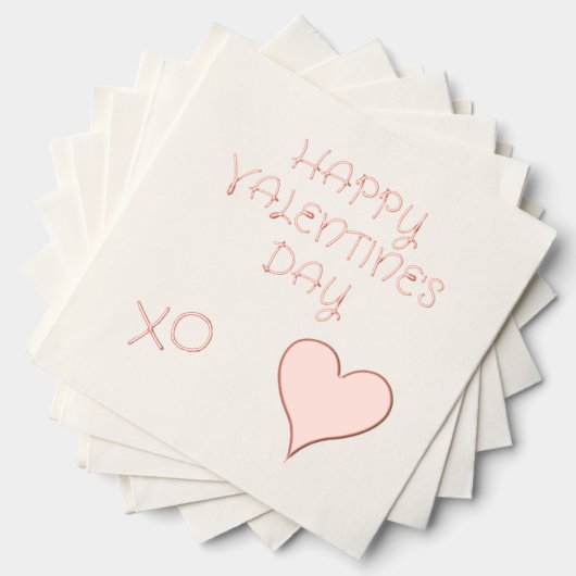 バレンタインデーのハート 箔ナプキン (インサイチュ (積み重ね))