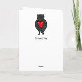 バレンタインデーのバティ カード (裏面)