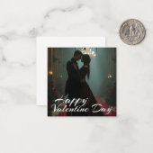 バレンタインデーのバラホールでのロマンス ノートカード (正面/裏面インサイチュ)