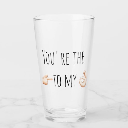 バレンタインデーのバレンタインのおもしろいな誕生日ビール タンブラーグラス (正面)