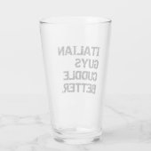 バレンタインデーのパイントのイタリアンな人ビール タンブラーグラス (裏面)