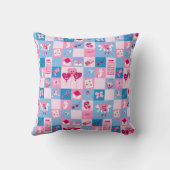 バレンタインデーのパターン クッション (裏面)