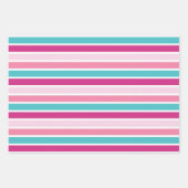 バレンタインデーのパターン ラッピングペーパーシート (正面3)