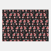 バレンタインデーのパターン ラッピングペーパーシート (正面2)