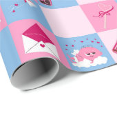 バレンタインデーのパターン ラッピングペーパー (ロールコーナー)