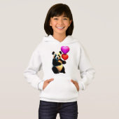 バレンタインデーのパンダ&ハート風船、バレンタインデー (正面フル)