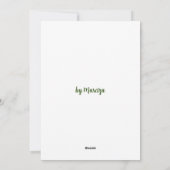 バレンタインデーのパーソナライズされた写真 シーズンカード (裏面)