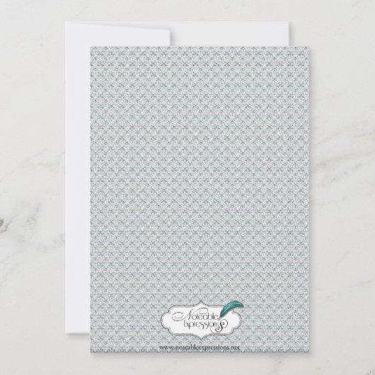 バレンタインデーのパーティの招待状を憎む愛 招待状 (裏面)