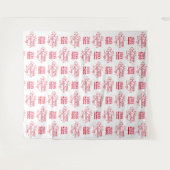 バレンタインデーのパーティー写真用背景 タペストリー (正面(横))