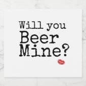 バレンタインデーのビールのラベル彼のためのギフト ビールラベル (シングルラベル)