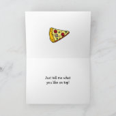 バレンタインデーのピザの戯れ言 カード (内部)