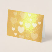 バレンタインデーのフォイル 箔カード (正面)