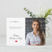 バレンタインデーのフォトカードで特別先生 シーズンカード (スタンド正面)