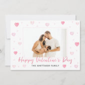 バレンタインデーのフォトカードテンプレート シーズンカード (正面)