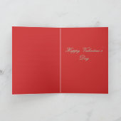 バレンタインデーのフォトホルダー シーズンカード (内部)