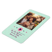 バレンタインデーのフォトマグネット(名入れ対応) マグネット (左側)