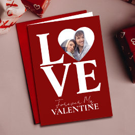バレンタインデーのフォトラブ |ハート赤バレンタイン カード