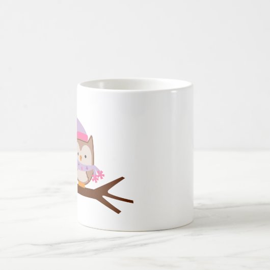 バレンタインデーのフクロウ コーヒーマグカップ (中央)