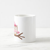 バレンタインデーのフクロウ コーヒーマグカップ (中央)