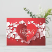 バレンタインデーのフラットカード カード (スタンド正面)