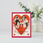 バレンタインデーのブリッジゲーム 招待状 (スタンド正面)