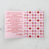 バレンタインデーのブレイクアップカード シーズンカード (内部)