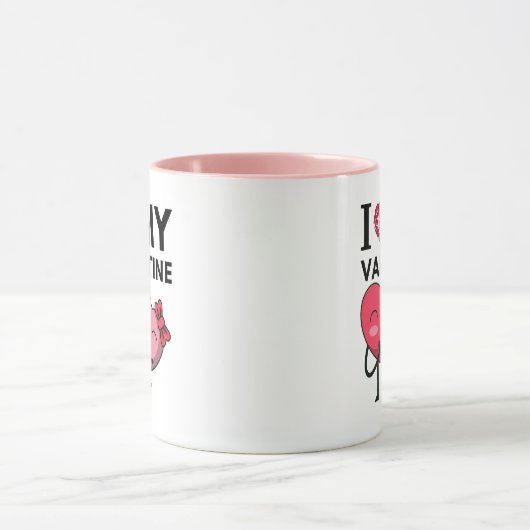 バレンタインデーのプレゼントが大好き マグカップ (中央)