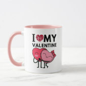 バレンタインデーのプレゼントが大好き マグカップ (左)