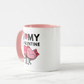 バレンタインデーのプレゼントが大好き マグカップ (正面左)