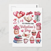 バレンタインデーのプレゼントになる本 ポストカード (正面/裏面)