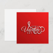 バレンタインデーのプレゼントに最適！ シーズンカード (正面/裏面)