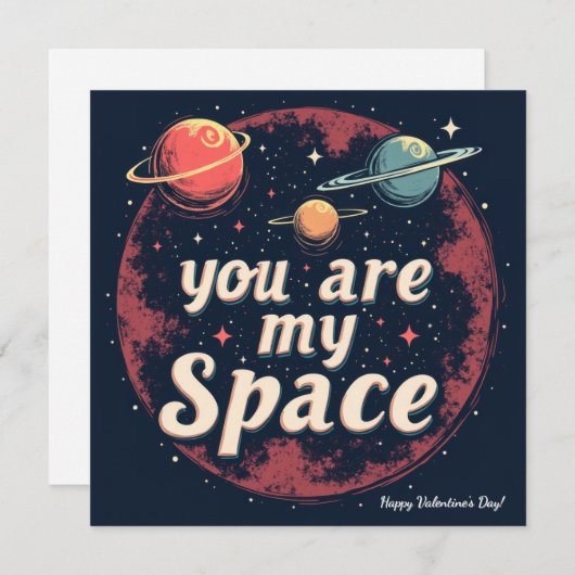 バレンタインデーのプレゼントに最適！ハートのカード
 シーズンカード (正面/裏面)