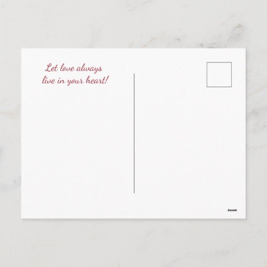 バレンタインデーのプレゼントに最適！ハートのカード
 シーズンポストカード (裏面)