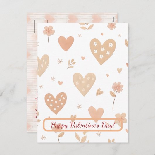 バレンタインデーのプレゼントに最適!ハートのカード
シーズンポストカード (正面/裏面)