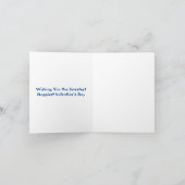 バレンタインデーのプレゼントを孫娘 カード (内部)