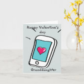 バレンタインデーのプレゼントを孫娘 カード (黄色い花)