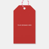 バレンタインデーのプレゼントタグ ハート型 赤とピンク ギフトタグ (裏面)