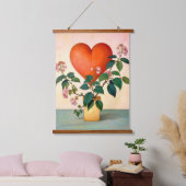 バレンタインデーのプレゼント 吊り下げ型タペストリー (寝室)