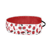 バレンタインデーのヘッドバンド愛のバグ赤と白 アスレチックヘッドバンド (右)