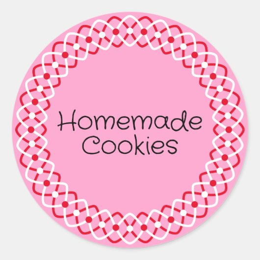 バレンタインデーのベーカリーボックスのパッケージ ラウンドシール (正面)