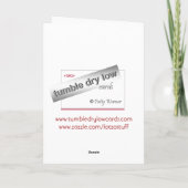 バレンタインデーのペーパークリップのダンス-カスタマイズ! シーズンカード (裏面)