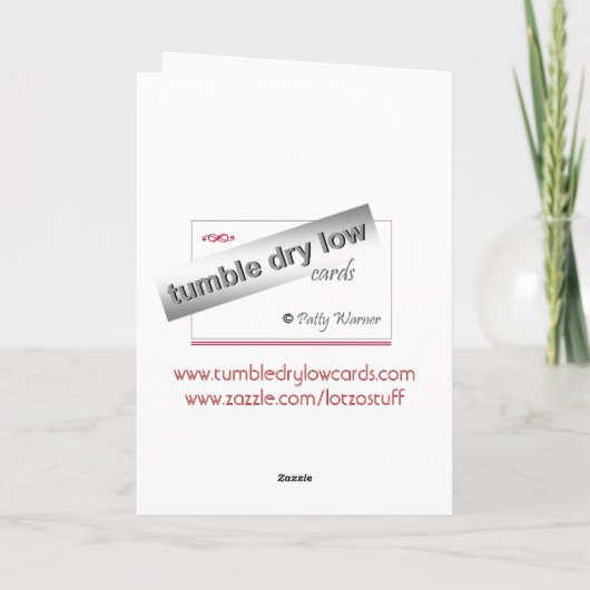 バレンタインデーのペーパークリップのダンス-カスタマイズ! シーズンカード (裏面)