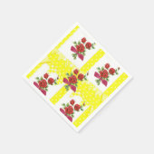 バレンタインデーのペーパーナプキン スタンダードカクテルナプキン (角)