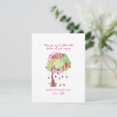 バレンタインデーのホリデーカード　カップケーキ シーズンカード (スタンド正面)