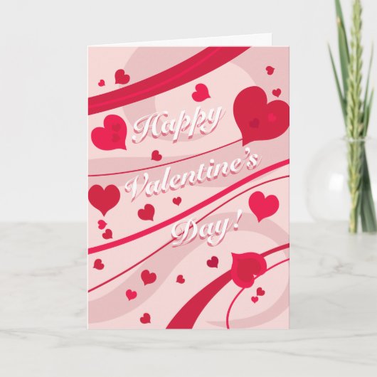 バレンタインデーのホリデーカード シーズンカード (正面)