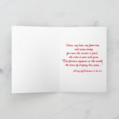 バレンタインデーのホリデーカード シーズンカード (内部)