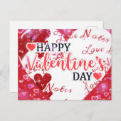 バレンタインデーのポストカード ポストカード (正面/裏面)