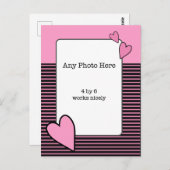 バレンタインデーのポストカード（写真あり） ポストカード (正面/裏面)