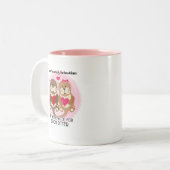 バレンタインデーのマグカップごとに作られる ツートーンマグカップ (正面左)